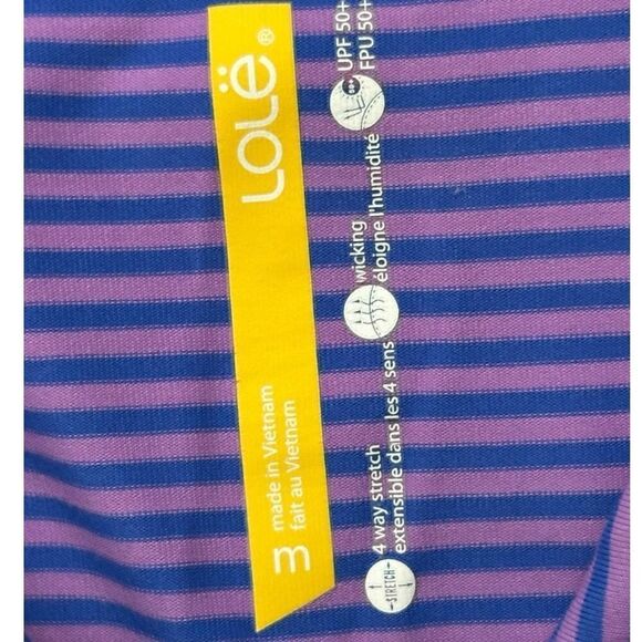 Lole full zip jacket purple blue stripe Size Medium Workout, fitness - Picture 3 of 6